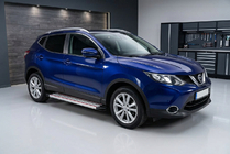 Nissan Qashqai 2014–2021 Sānu pakāpieni Maya Red-Grey (2 gab., alumīnijs) foto 1