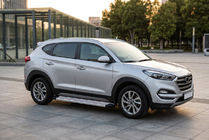 Hyundai Tucson TL 2016–2021 Sānu pakāpieni Maya Red-Grey (2 gab., alumīnijs) foto 1