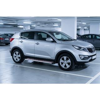 Sānu pakāpieni Maya Red-Grey (2 gab., alumīnijs) Kia Sportage 2010–2015 foto 1