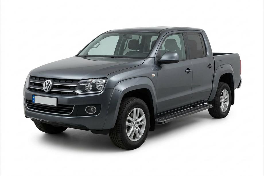 Volkswagen Amarok 2010–2022 Sānu sliekšņi Maya V1 Black (2 gab., alumīnijs) Image