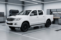Toyota Hilux 2006–2015 Sānu sliekšņi Maya V4 (2 gab., alumīnijs) foto 1