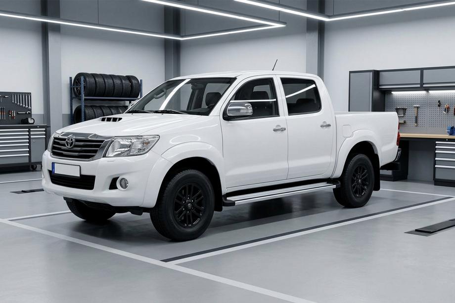 Toyota Hilux 2006–2015 Sānu sliekšņi Maya V4 (2 gab., alumīnijs) Image