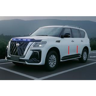 Durvju līstes (4 gab., melnas) Nissan Patrol Y62 2010–2024 foto 3