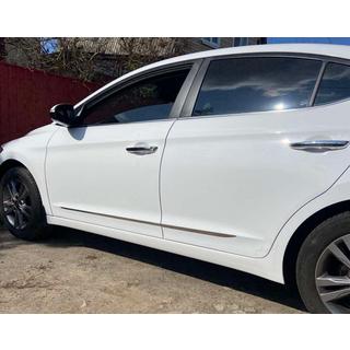 Durvju moldingi (4 gab., nerūsējošais tērauds) Hyundai Elantra (AD) 2015–2020 foto 3