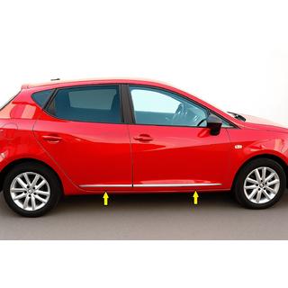 Durvju moldingi (4 gab., nerūsējošais tērauds) Seat Ibiza 2017– foto 1