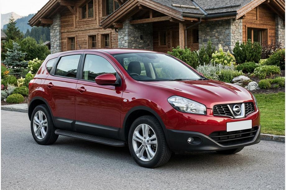 Nissan Qashqai 2010–2014 Sānu kāpšļi Tayga Black (2 gab., alumīnijs) Image
