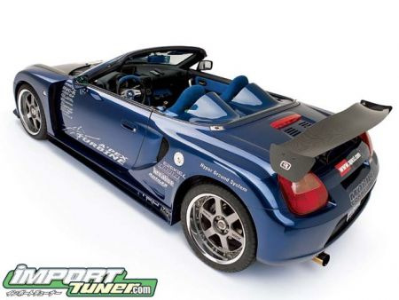 Toyota tūnings: Apexi USA Toyota MR-S piemērs