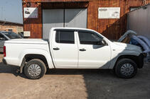 Volkswagen Amarok 2010–2022 Logu vēja deflektori ar hromētu līsti (4 gab., Niken) foto 6