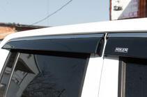 Volkswagen Amarok 2010–2022 Logu vēja deflektori ar hromētu līsti (4 gab., Niken) foto 5