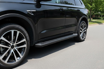 Acura MDX 2013–2020 Sānu sliekšņi Allmond Black (2 gab., alumīnijs) foto 1