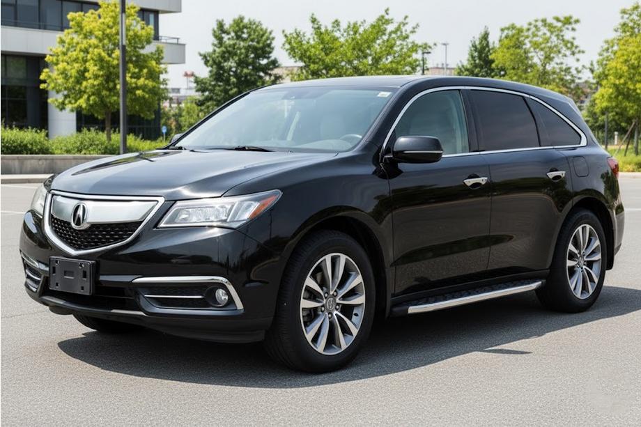 Acura MDX 2013–2020 Sānu pakāpieni BlackLine (2 gab., alumīnijs) Image