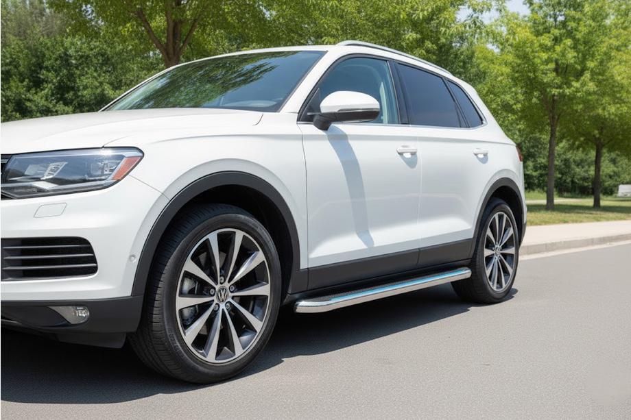 Acura MDX 2013–2020 Sānu sliekšņi Maydos V2 (2 gab., alumīnijs / nerūsējošais tērauds) Image