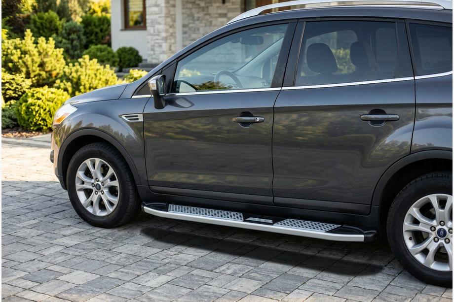 Ford Kuga 2008–2013 Mevsim Grey sānu pakāpieni (2 gab., alumīnijs) Foto 1