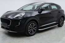Ford Puma 2019– Sānu sliekšņi Tayga Grey (2 gab., alumīnijs) foto 1