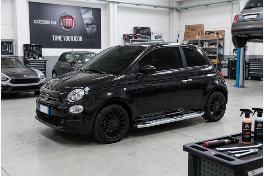 Fiat 500/500L 2013–2022 Mevsim Grey sānu pakāpieni (2 gab., alumīnijs) Image