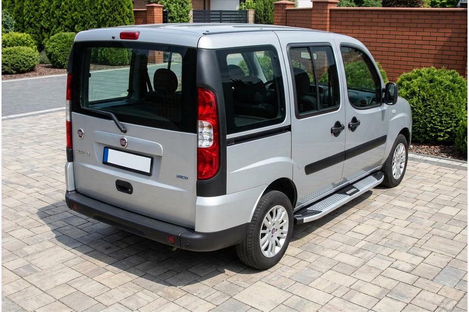 Fiat Doblo I 2005–2010 Mevsim Grey sānu pakāpieni (2 gab., alumīnijs) Tikai standarta riteņu bāzei Foto 1