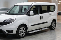 Fiat Doblo II 2010–2022 Mevsim Grey sānu pakāpieni (2 gab., alumīnijs) Tikai standarta riteņu bāzei foto 1