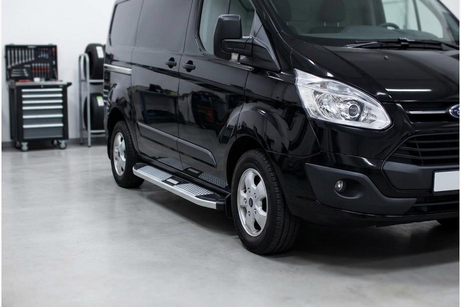Ford Custom 2013–2022 Mevsim Grey sānu pakāpieni (2 gab., alumīnijs) Image