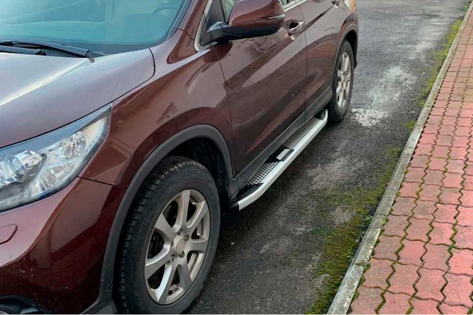 Honda CRV 2012–2016 Mevsim Grey sānu pakāpieni (2 gab., alumīnijs) Foto 2
