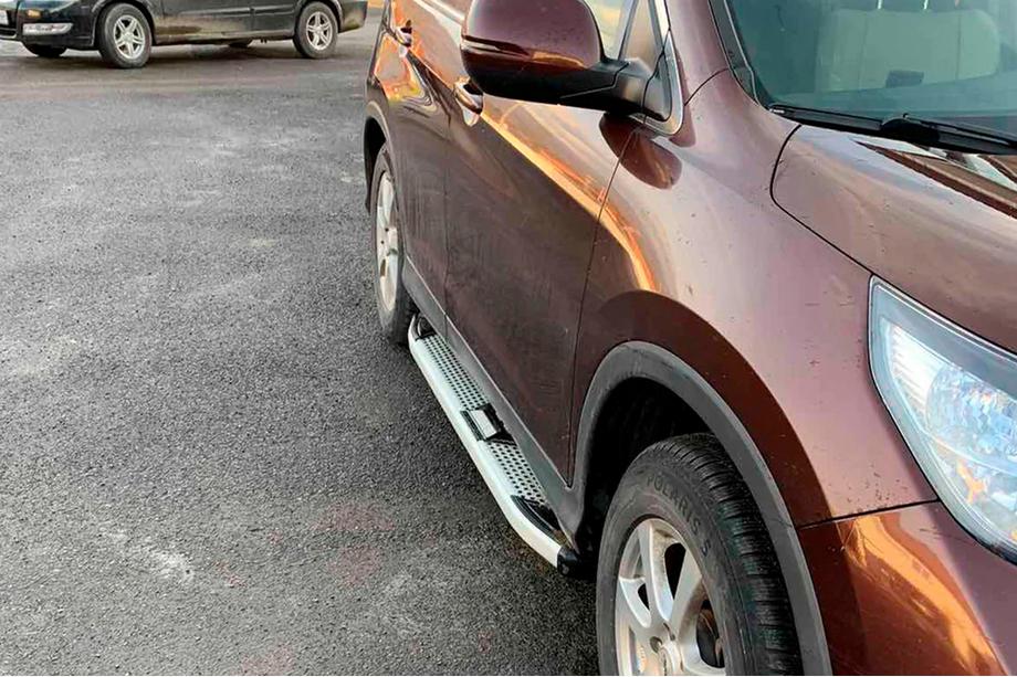 Honda CRV 2012–2016 Mevsim Grey sānu pakāpieni (2 gab., alumīnijs) Foto 3