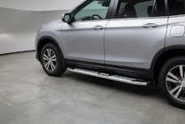 Honda Pilot 2015–2022 Mevsim Grey sānu pakāpieni (2 gab., alumīnijs) foto 1