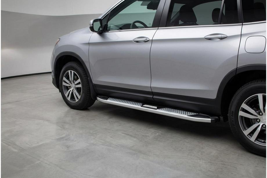 Honda Pilot 2015–2022 Mevsim Grey sānu pakāpieni (2 gab., alumīnijs) Image