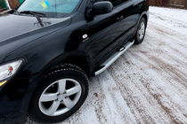 Hyundai Santa Fe 2 2006–2012 Mevsim Grey sānu pakāpieni (2 gab., alumīnijs) foto 1
