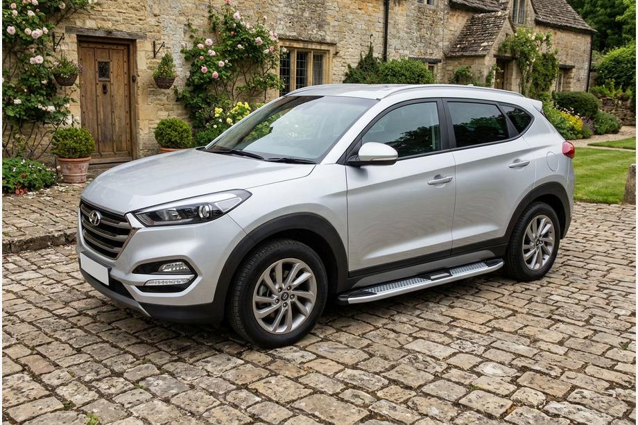 Hyundai Tucson TL 2016–2021 Mevsim Grey sānu pakāpieni (2 gab., alumīnijs) Foto 1