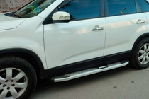 Kia Sorento II XM 2009–2014 Mevsim Grey sānu pakāpieni (2 gab., alumīnijs) 2013-2016 foto 1