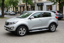 Kia Sportage 2010–2015 Mevsim Grey sānu pakāpieni (2 gab., alumīnijs) foto 1
