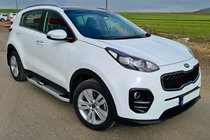 Kia Sportage 2015–2021 Mevsim Grey sānu pakāpieni (2 gab., alumīnijs) foto 4