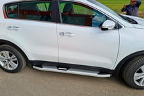 Kia Sportage 2015–2021 Mevsim Grey sānu pakāpieni (2 gab., alumīnijs) foto 6