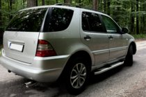 Mercedes ML W163 1997–2005 Mevsim Grey sānu pakāpieni (2 gab., alumīnijs) foto 4