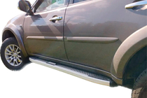 Mitsubishi Pajero Sport 2008–2015 Mevsim Grey sānu pakāpieni (2 gab., alumīnijs) foto 8