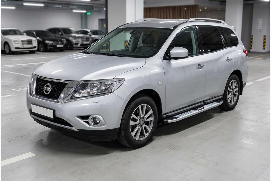 Nissan Pathfinder R52 2012–2021 Mevsim Grey sānu pakāpieni (2 gab., alumīnijs) Image