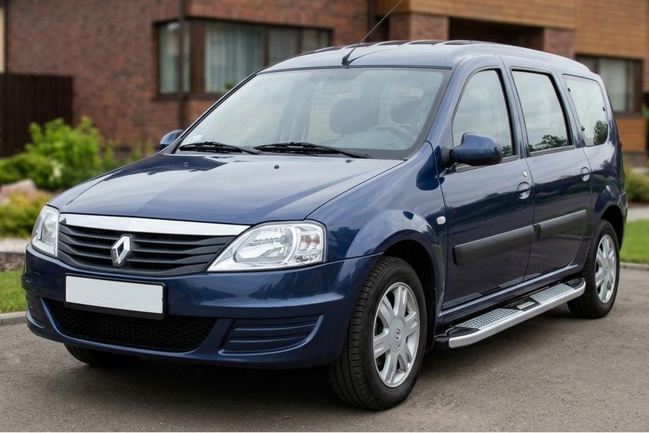 Renault Logan MCV 2005–2013 Mevsim Grey sānu pakāpieni (2 gab., alumīnijs) Foto 1