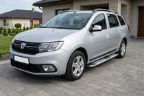 Renault Logan MCV 2013–2022 Mevsim Grey sānu pakāpieni (2 gab., alumīnijs) foto 1