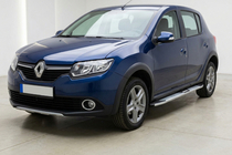 Renault Sandero 2013–2022 Mevsim Grey sānu pakāpieni (2 gab., alumīnijs) foto 1