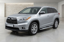 Toyota Highlander 2013–2019 Mevsim Grey sānu pakāpieni (2 gab., alumīnijs) foto 1