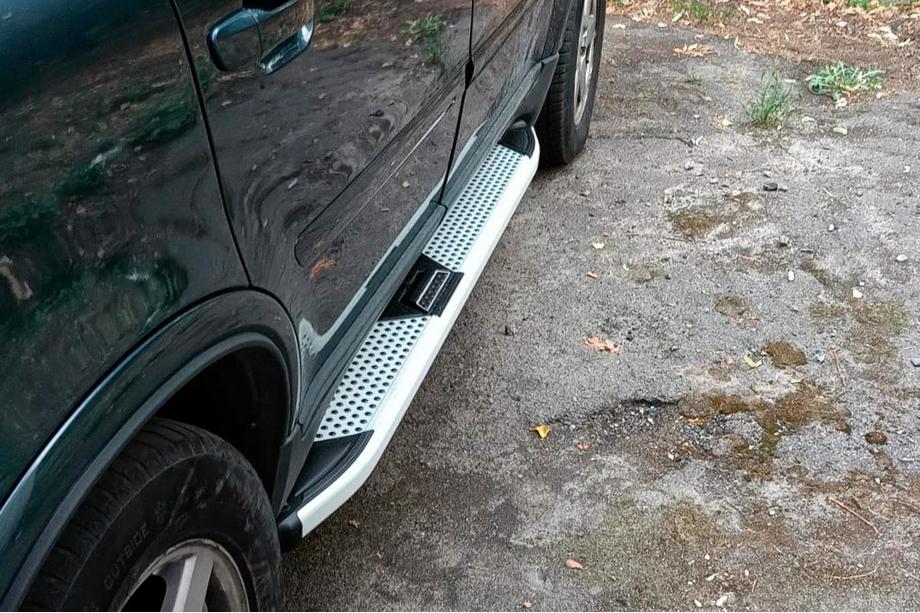 Volvo XC90 2002–2014 Mevsim Grey sānu pakāpieni (2 gab., alumīnijs) Foto 1