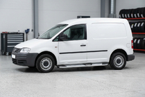 Volkswagen Caddy 2004–2010 Mevsim Grey sānu pakāpieni (2 gab., alumīnijs) Maxi riteņu bāze foto 1