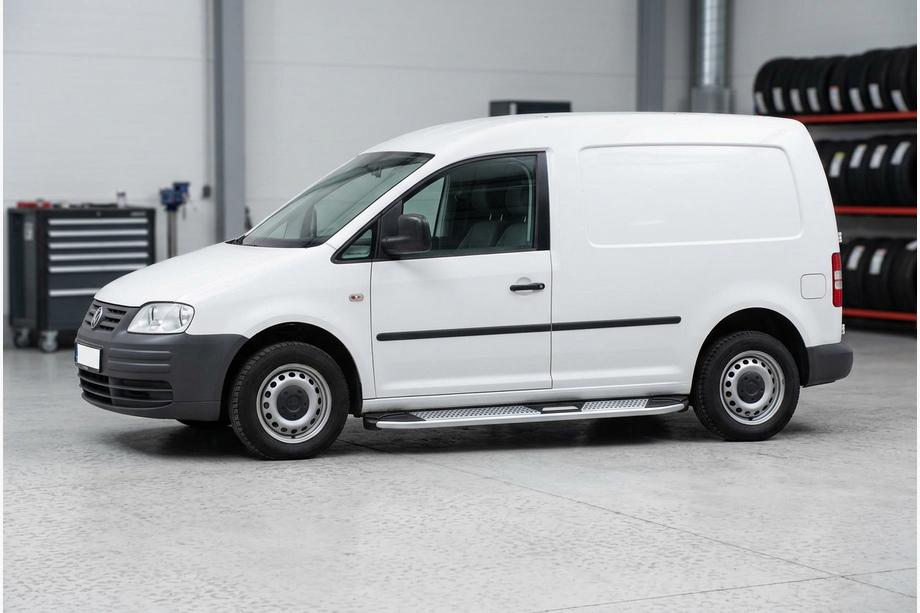Volkswagen Caddy 2004–2010 Mevsim Grey sānu pakāpieni (2 gab., alumīnijs) Maxi riteņu bāze Image