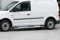 Volkswagen Caddy 2010–2015 Mevsim Grey sānu pakāpieni (2 gab., alumīnijs) Maxi riteņu bāze foto 1
