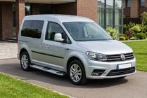 Volkswagen Caddy 2015–2020 Mevsim Grey sānu pakāpieni (2 gab., alumīnijs) Maxi riteņu bāze foto 1
