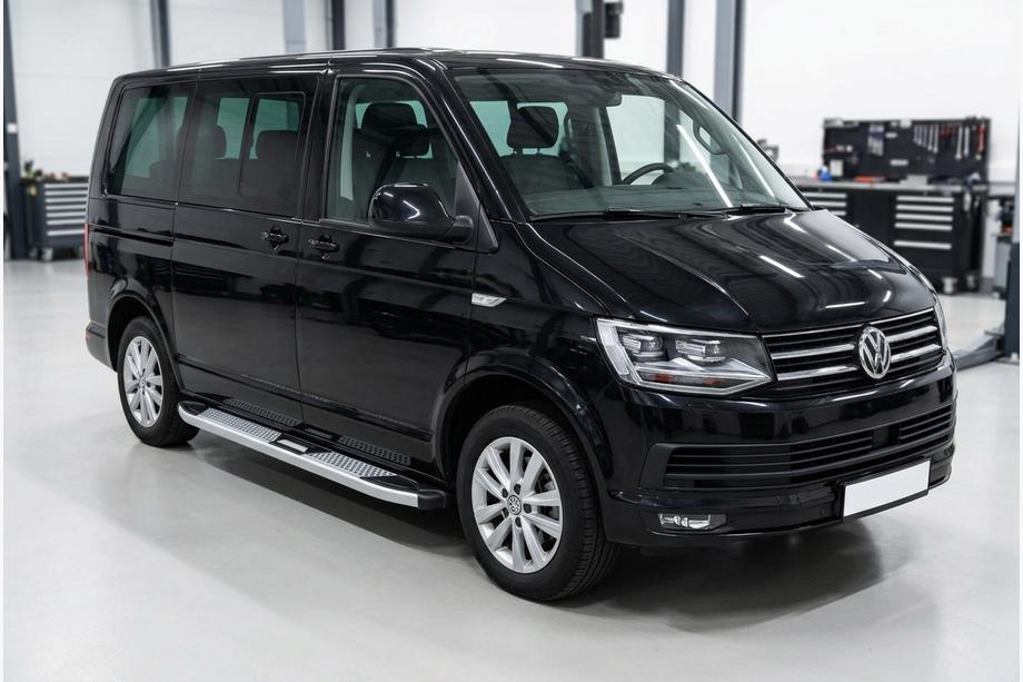 Volkswagen T6 2015–2024 Mevsim Grey sānu pakāpieni (2 gab., alumīnijs) Īsā riteņu bāze Foto 1