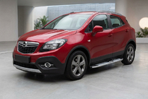 Opel Mokka 2012–2021 Mevsim Grey sānu pakāpieni (2 gab., alumīnijs) foto 1