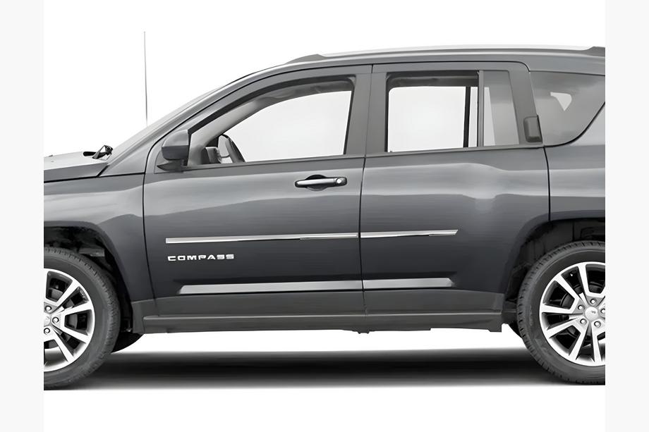 Jeep Compass 2006–2016 OmsaLine durvju līstes (nerūsējošais tērauds) Image