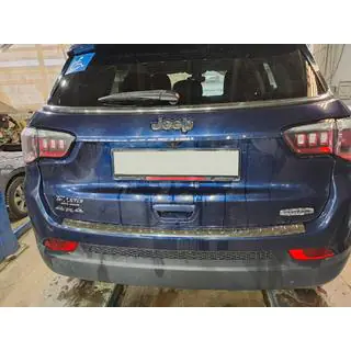Aizmugurējā bufera uzlika Carmos (nerūsējošais tērauds) Jeep Compass 2016– foto 3