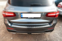 Mercedes GLC X253 2015–2022 Aizmugurējā bampera aizsarguzlika Carmos (2015-2019, nerūsējošais tērauds) foto 4