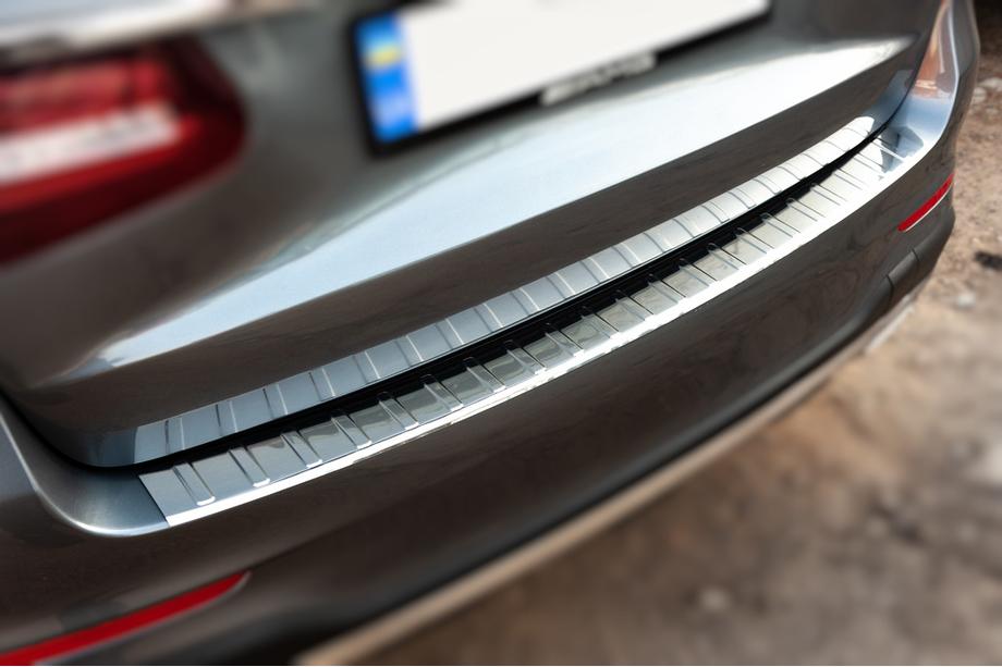 Mercedes GLC X253 2015–2022 Aizmugurējā bampera aizsarguzlika Carmos (2015-2019, nerūsējošais tērauds) Image